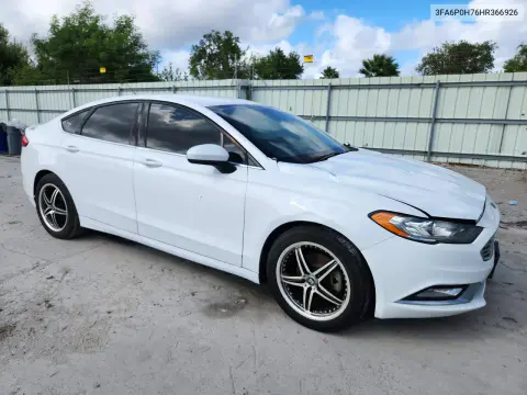 2017 Ford Fusion Se VIN 3FA6P0H76HR366926 фото 4