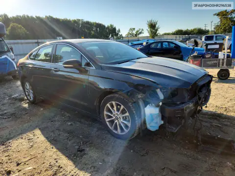 3FA6P0HD0HR296538 — 2017 Ford Fusion, photo 4 from Copart, Front end