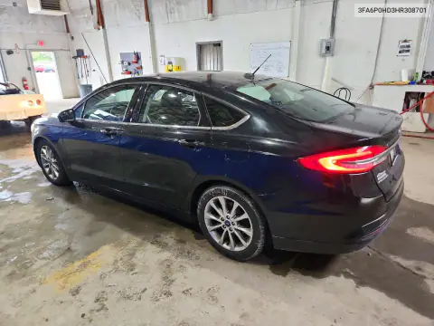 3FA6P0HD3HR308701 — 2017 Ford Fusion, zdjęcie 2 z Copart, Bok
