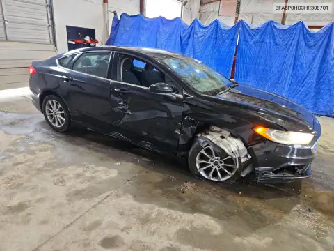 3FA6P0HD3HR308701 — 2017 Ford Fusion, zdjęcie 4 z Copart, Bok