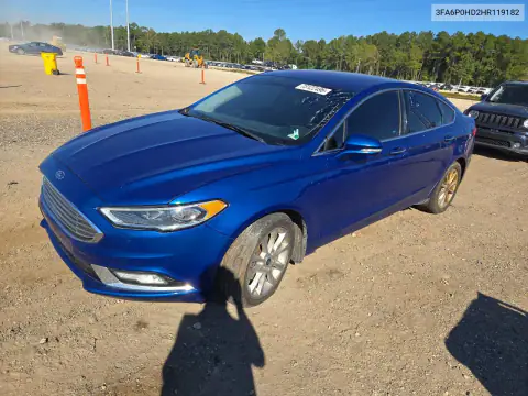 3FA6P0HD2HR119182 — 2017 Ford Fusion, Drobne wgniecenia i rysy, zdjęć przed naprawą