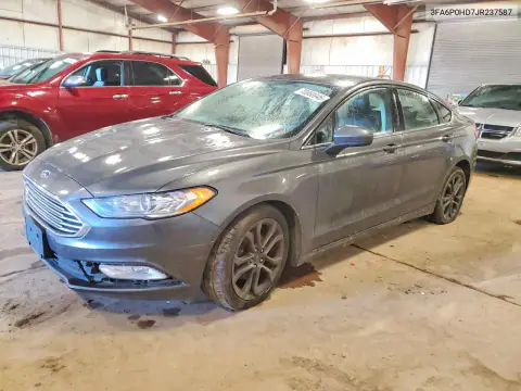 2018 Ford Fusion Se VIN 3FA6P0HD7JR237587 фото 1