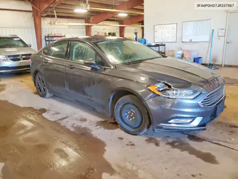2018 Ford Fusion Se VIN 3FA6P0HD7JR237587 фото 4