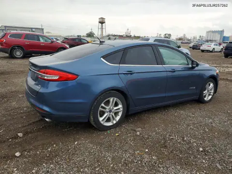 3FA6P0LU3JR257262 — 2018 Ford Fusion, zdjęcie 3 z Copart, Grad