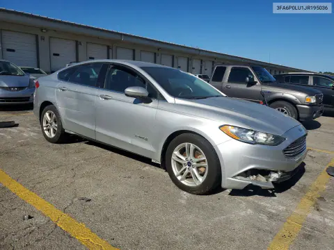 2018 Ford Fusion Se Hybrid VIN 3FA6P0LU1JR195036 фото 4