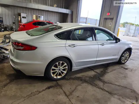 2019 Ford Fusion Se VIN 3FA6P0LU3KR206779 фото 3