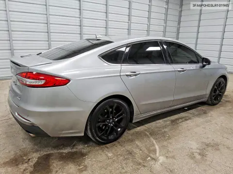2020 Ford Fusion Se VIN 3FA6P0HD3LR101945 фото 3