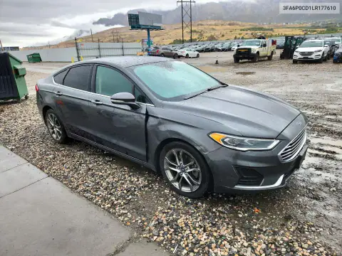 3FA6P0CD1LR177610 — 2020 Ford Fusion, zdjęcie 4 z Copart, Przód