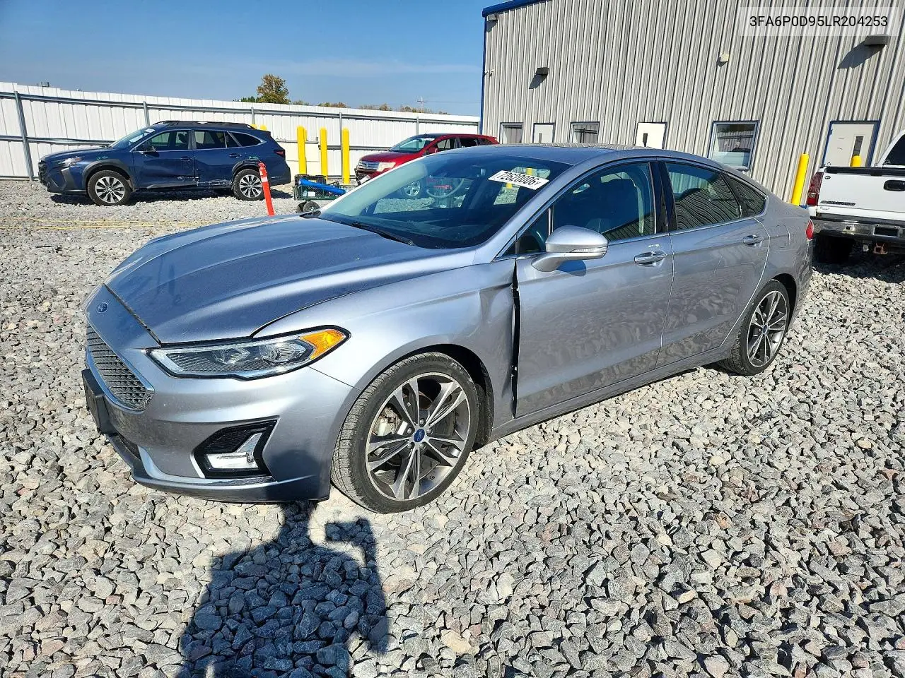 3FA6P0D95LR204253 Ford Fusion 2020 — uszkodzenie Przód, zdjęcie przed naprawą