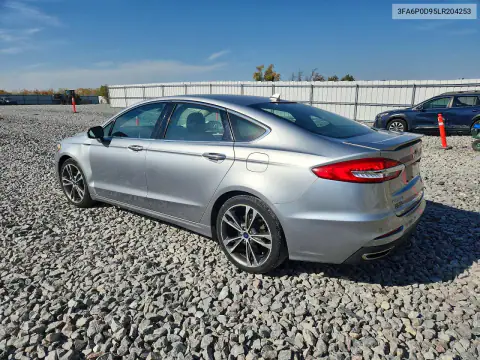 3FA6P0D95LR204253 — 2020 Ford Fusion, zdjęcie 2 z Copart, Przód
