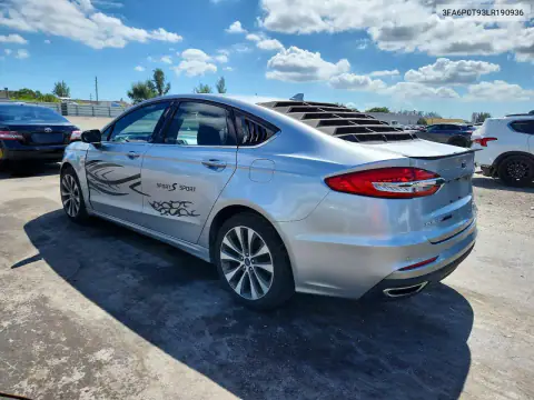 3FA6P0T93LR190936 — 2020 Ford Fusion, zdjęcie 2 z Copart, Przód