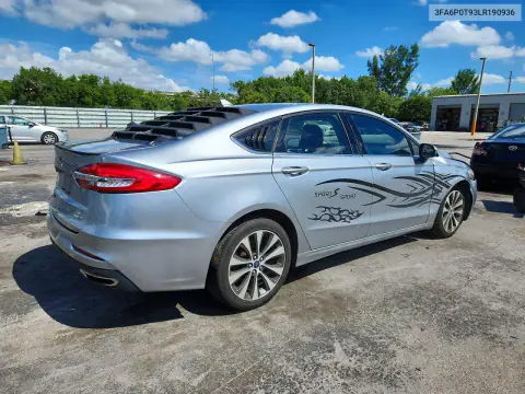 3FA6P0T93LR190936 — 2020 Ford Fusion, zdjęcie 3 z Copart, Przód