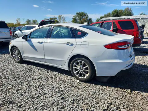 3FA6P0HD6LR185727 — 2020 Ford Fusion, zdjęcie 2 z Copart, Bok