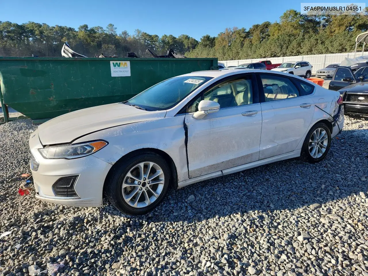 3FA6P0MU3LR104561 Ford Fusion 2020 — All-over damage damage, before-repair photo