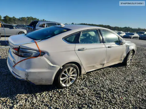 3FA6P0MU3LR104561 — 2020 Ford Fusion, photo 3 from Copart, All-over damage