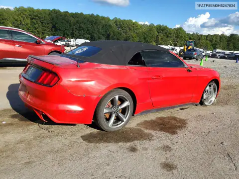 1FATP8EM0H5247834 — 2017 Ford Mustang, фото 3 с аукциона Copart 16.10.2026, ПЕРЕДНЯЯ ЧАСТЬ