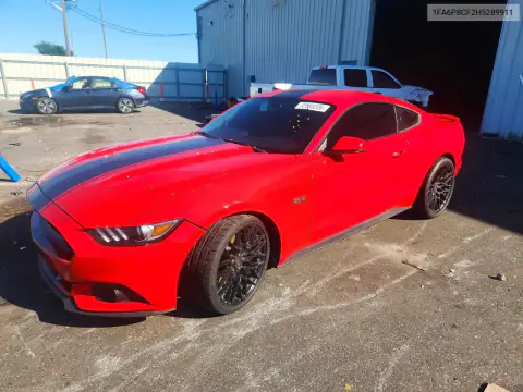 1FA6P8CF2H5289911 — 2017 Ford Mustang, Parte trasera, fotos antes de reparar