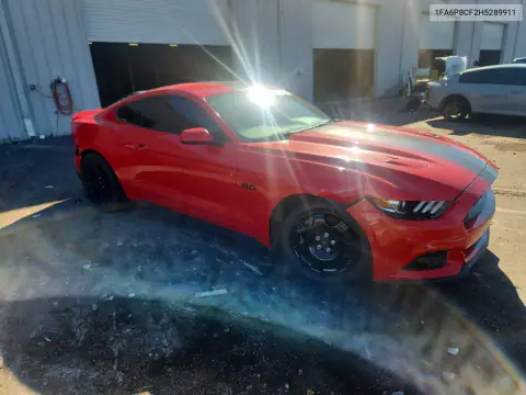 1FA6P8CF2H5289911 — 2017 Ford Mustang, foto 4 de Copart, Parte trasera