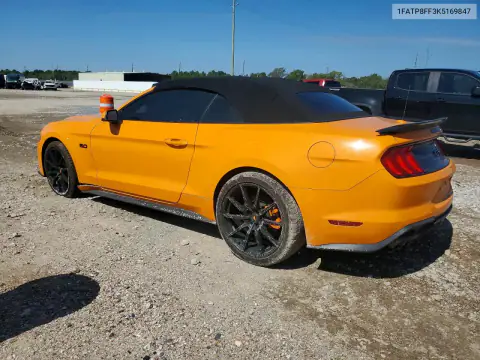 1FATP8FF3K5169847 — 2019 Ford Mustang, photo 2 from Copart 15.10.2026, Front end