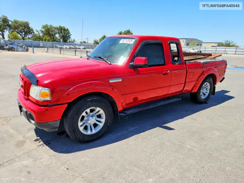 2011 Ford Ranger Super Cab VIN 1FTLR4FE6BPA40543 фото 1