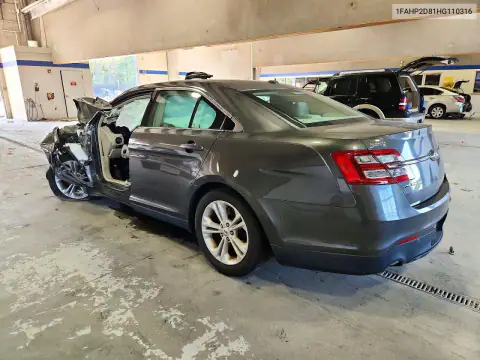1FAHP2D81HG110316 — 2017 Ford Taurus, foto 2 de Copart, Parte delantera