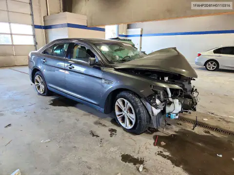 1FAHP2D81HG110316 — 2017 Ford Taurus, foto 4 de Copart, Parte delantera