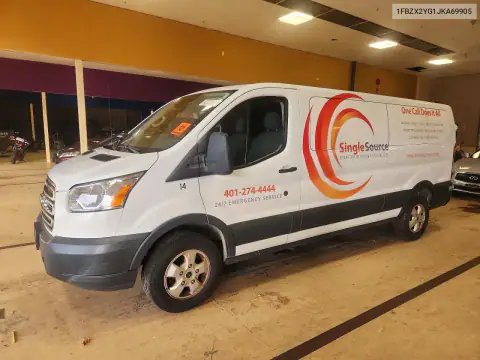 1FBZX2YG1JKA69905 — 2018 Ford Transit, უკანა ნაწილი, ფოტოები შეკეთებამდე