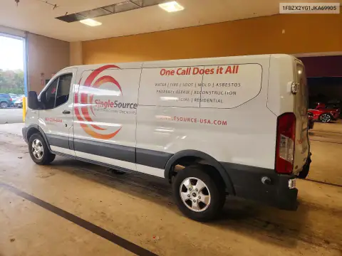 1FBZX2YG1JKA69905 — 2018 Ford Transit, zdjęcie 2 z Copart, Tył