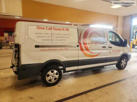 1FBZX2YG1JKA69905 — 2018 Ford Transit, zdjęcie 3 z Copart, Tył