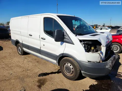 1FTYE1ZG3JKA31453 — 2018 Ford Transit, photo 4 from Copart, Front end