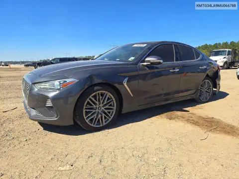 KMTG34LA9MU066788 — 2021 Genesis G70, Задня частина, фото до ремонту