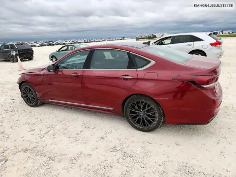 KMHGN4JB5JU218738 — 2018 Genesis G80, photo 2 from Copart 29.10.2026, Front end