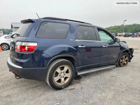 2008 GMC Acadia Slt-1 VIN 1GKER23708J170496 фото 3