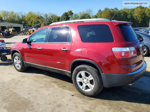 2011 GMC Acadia Sle VIN 1GKKVPEDXBJ321107 фото 2