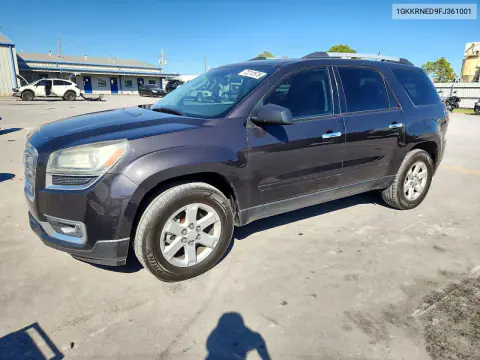 2015 GMC Acadia Sle VIN 1GKKRNED9FJ361001 фото 1