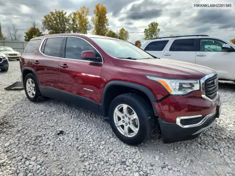 1GKKNKLA8HZ201585 — 2017 GMC Acadia, zdjęcie 4 z Copart, Tył