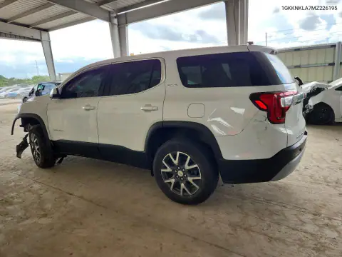 1GKKNKLA7MZ226195 — 2021 GMC Acadia, photo 2 from Copart, Front end