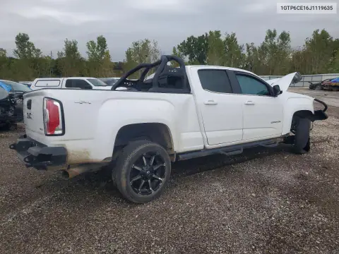 1GTP6CE16J1119635 — 2018 GMC Canyon, фото 3 с аукциона Copart, Передняя часть