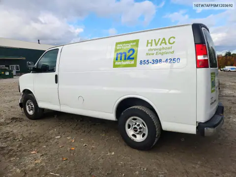 1GTW7AFP5M1203692 — 2021 GMC Savana, ფოტო 2, Copart, წინა ნაწილი
