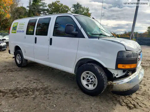 1GTW7AFP5M1203692 — 2021 GMC Savana, ფოტო 4, Copart, წინა ნაწილი