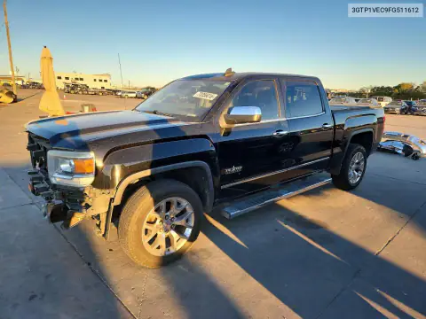 3GTP1VEC9FG511612 — 2015 GMC Sierra, წინა ნაწილი, ფოტოები შეკეთებამდე