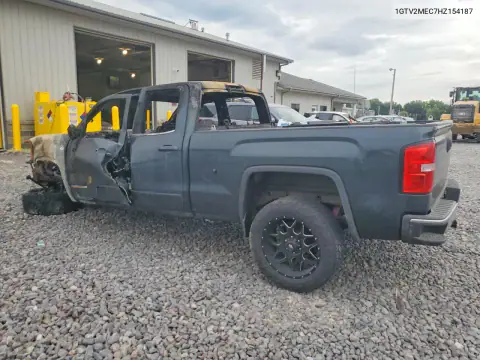 1GTV2MEC7HZ154187 — 2017 GMC Sierra, foto 2 de Copart, Incendio
