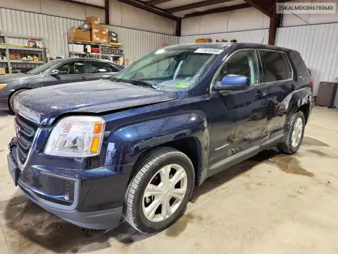 2GKALMEK0H6193643 — 2017 GMC Terrain, БОКОВАЯ ЧАСТЬ, фото до ремонта