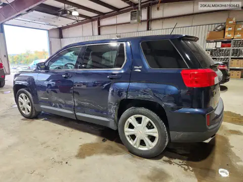 2GKALMEK0H6193643 — 2017 GMC Terrain, ფოტო 2, Copart, გვერდითი ნაწილი