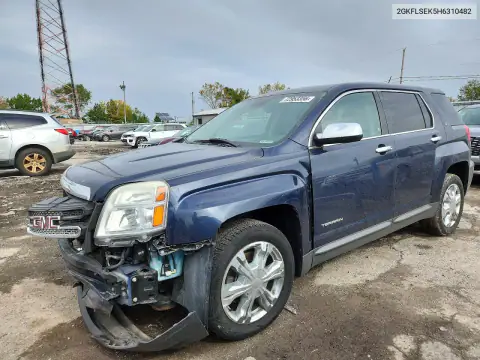 2GKFLSEK5H6310482 — 2017 GMC Terrain, Przód, zdjęć przed naprawą