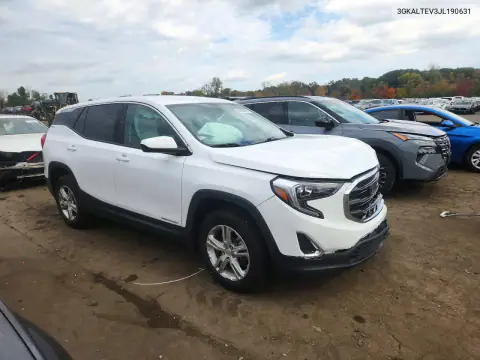 3GKALTEV3JL190631 — 2018 GMC Terrain, photo 4 from Copart, Front end