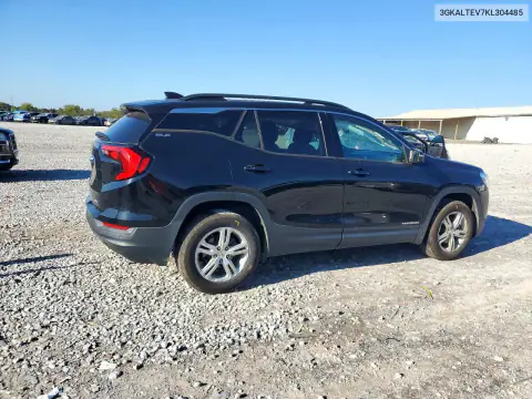 3GKALTEV7KL304485 — 2019 GMC Terrain, photo 3 from Copart, Side