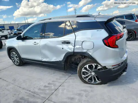 3GKALPEX8LL137399 — 2020 GMC Terrain, photo 2 from Copart, Front end