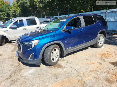3GKALMEV3ML344507 — 2021 GMC Terrain, ПЕРЕДНЯЯ ЧАСТЬ, фото до ремонта