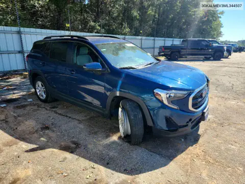 3GKALMEV3ML344507 — 2021 GMC Terrain, ფოტო 4, Copart, წინა ნაწილი